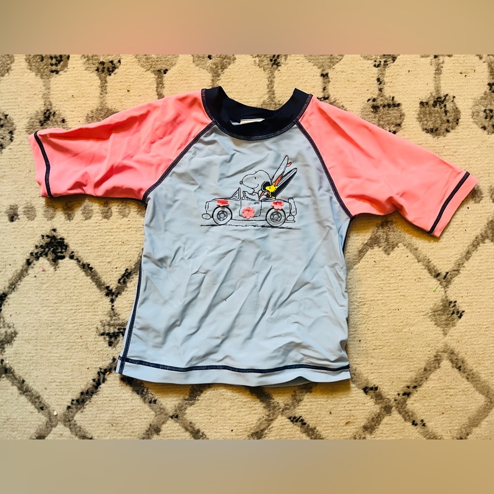 Hanna Andersson Snoopy Rash Guard Size 5t